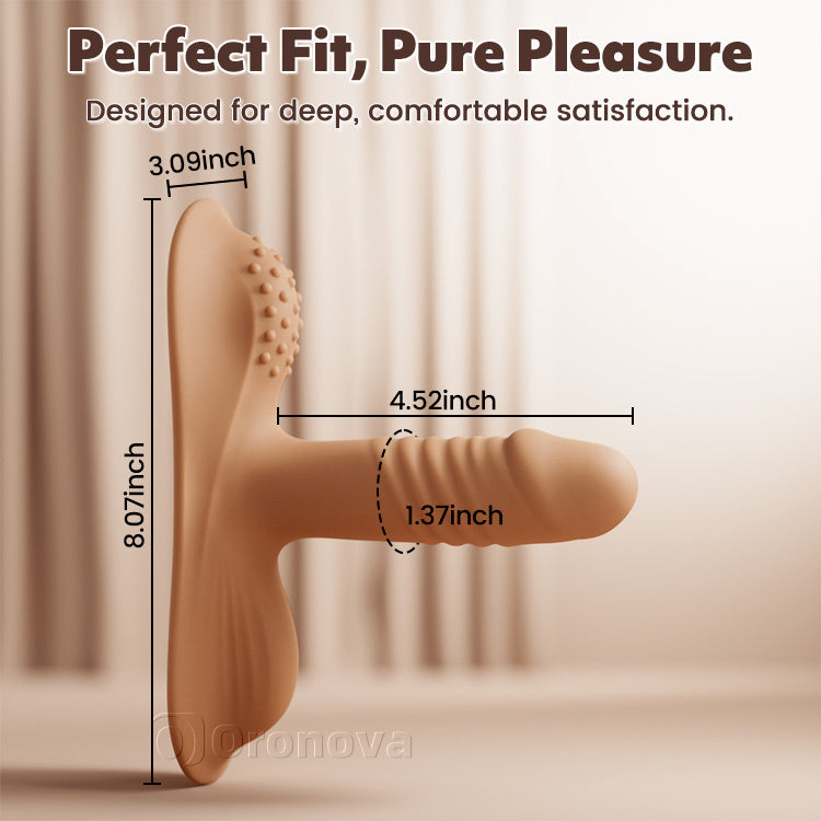 Vrouwelijke ritser vibrator dildo, G-spot anale stimulatie, geschikt voor koppels