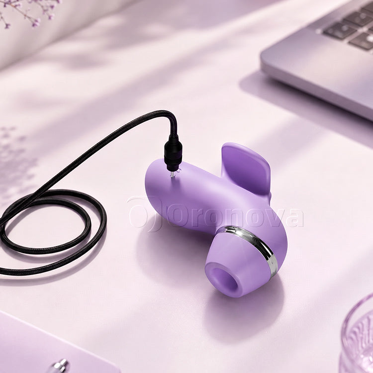 4-in-1 multifunctionele vibrator | Flapperen, likken, borstelen en zuigplezier