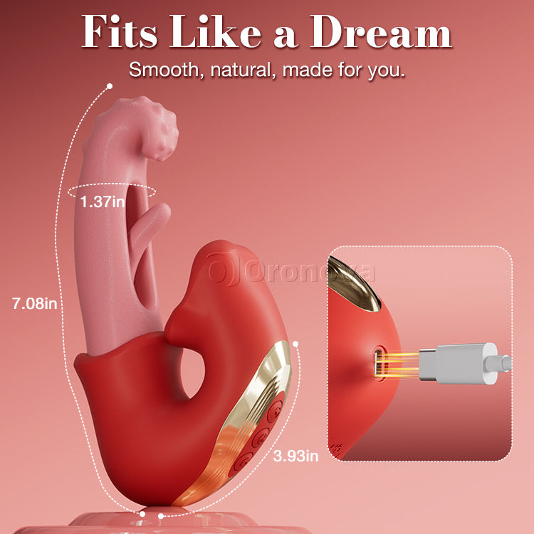 Flapperende Clitoris Vibrator – Likken & Plagen Functies, Waterdicht