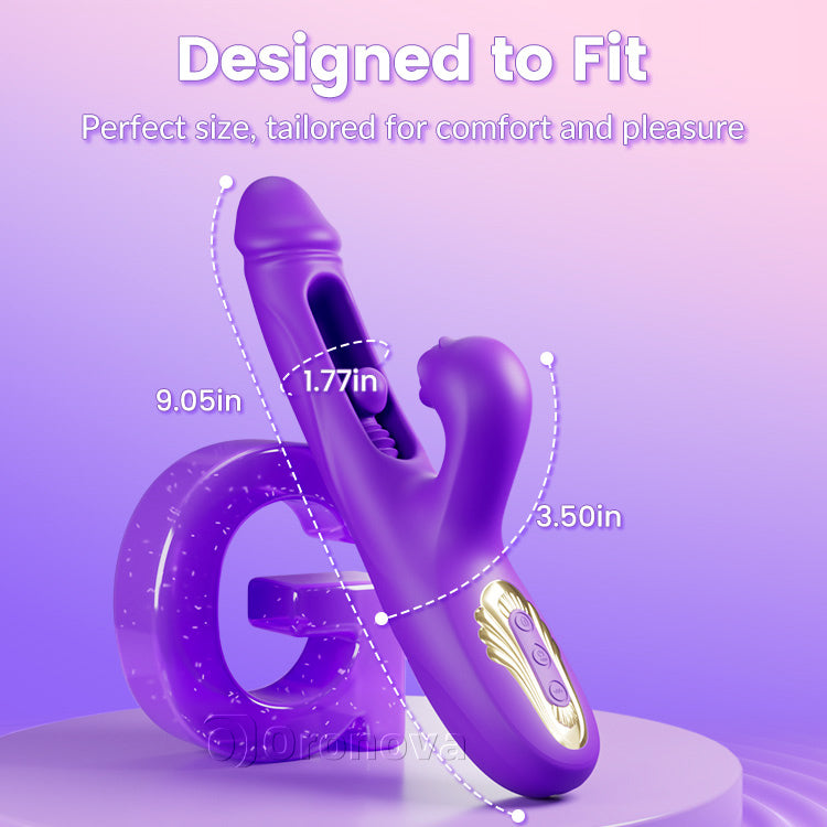 Push-pull vibrator, plagen van de clitoris, drievoudige stimulatie