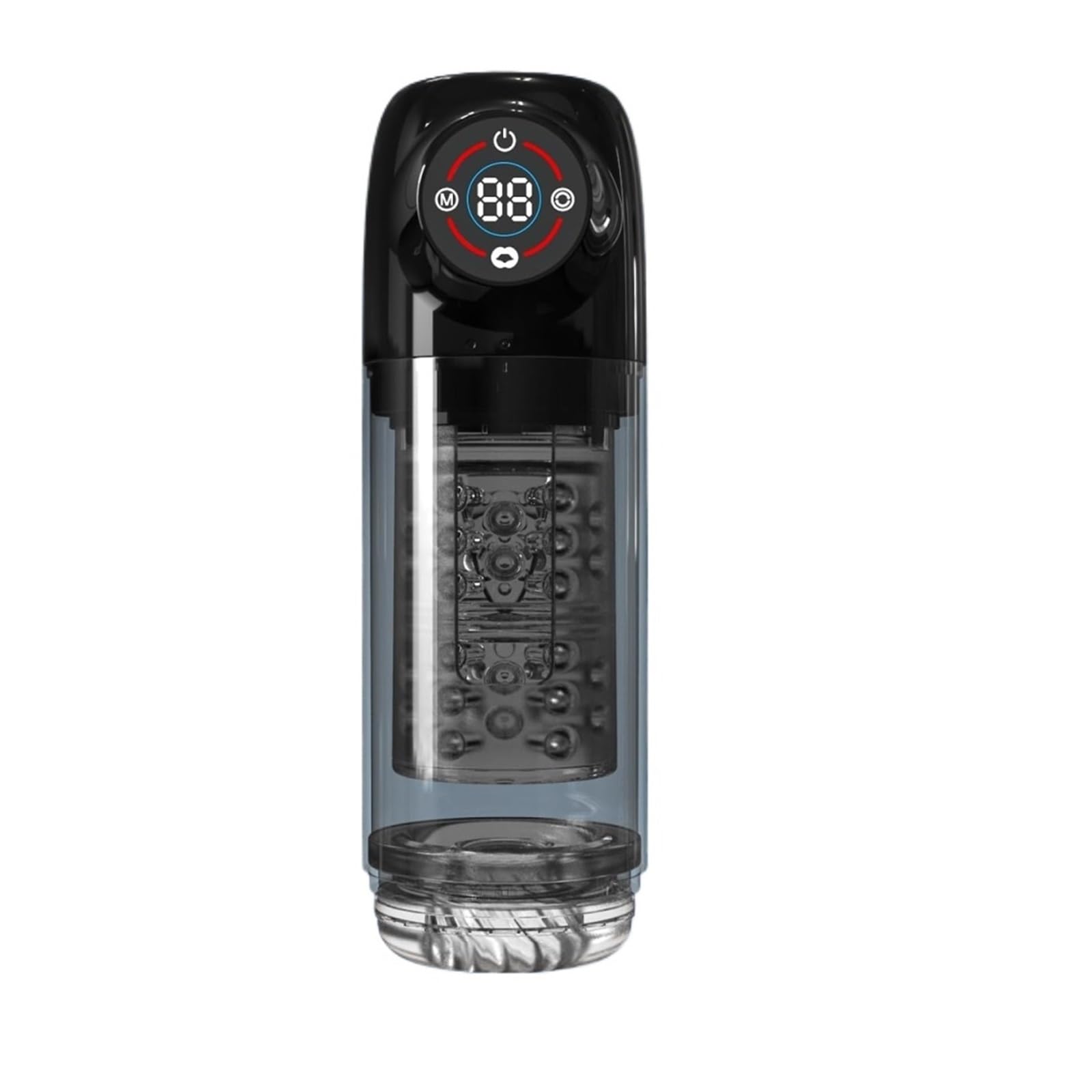 Volwassen Mannen 3-in-1 Intieme Massager 7 Modi Draagbaar met LCD-scherm