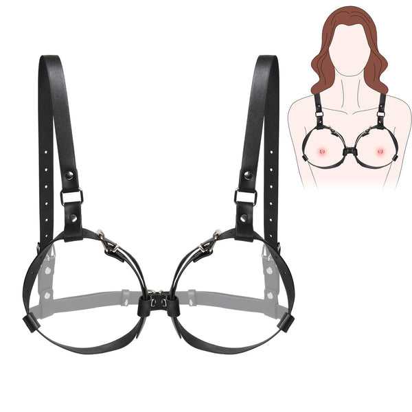 BDSM Lingerieset - Leren Borstbanden voor Vrouwen