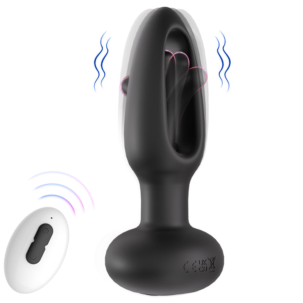 Anale Flapperende Butt Plug - Vibrerend & Draagbaar