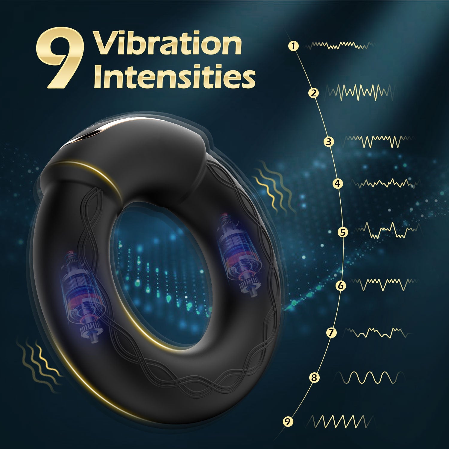 Verwarmende Cock Ring - Vibrerend & Compact