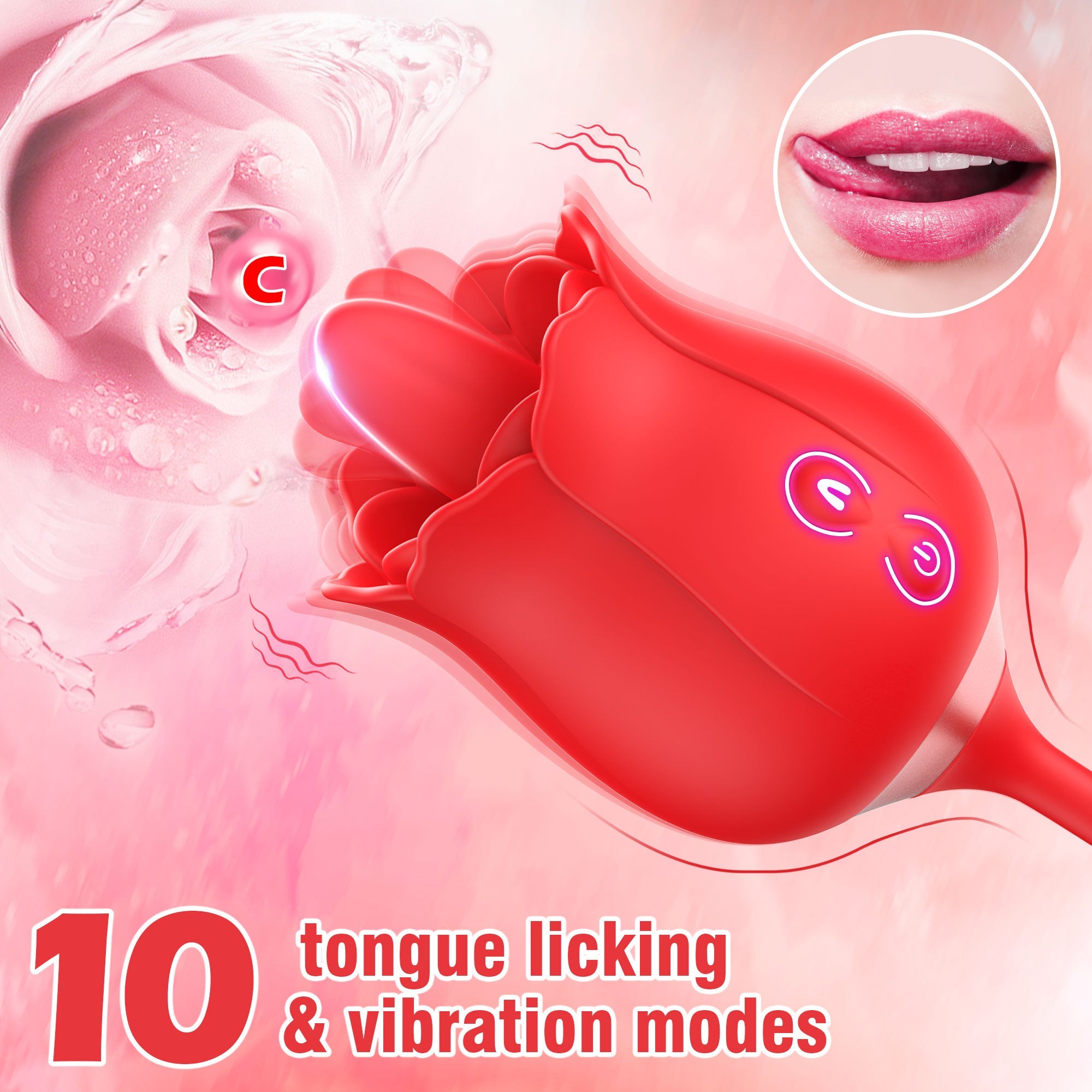 Rose Sex Vibrator - Stotend & Likken