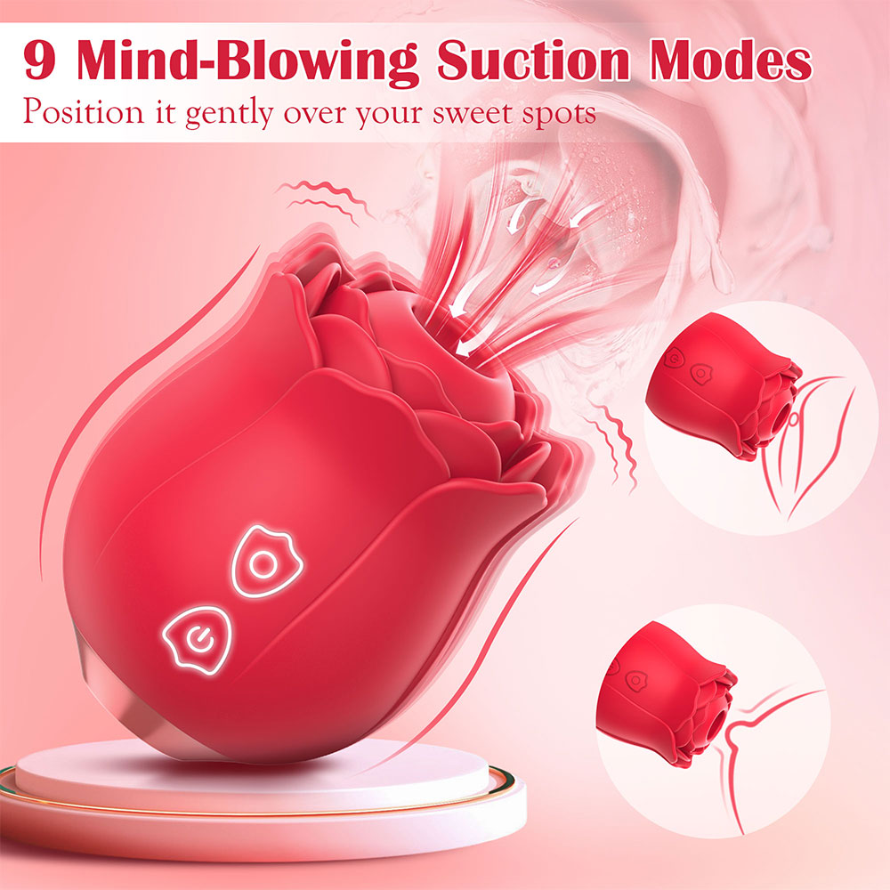 Rosebud Suction Stimulator met Ritmische Tikken voor Intense Plezier