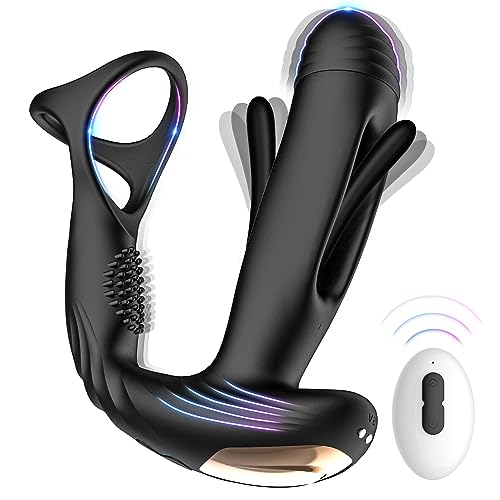 Flapperende Anale Dildo Massager - Vibratie & Cock Ring