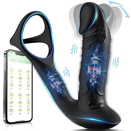 Wiggling Anale Dildo Massager - Vibratie & Cock Ring