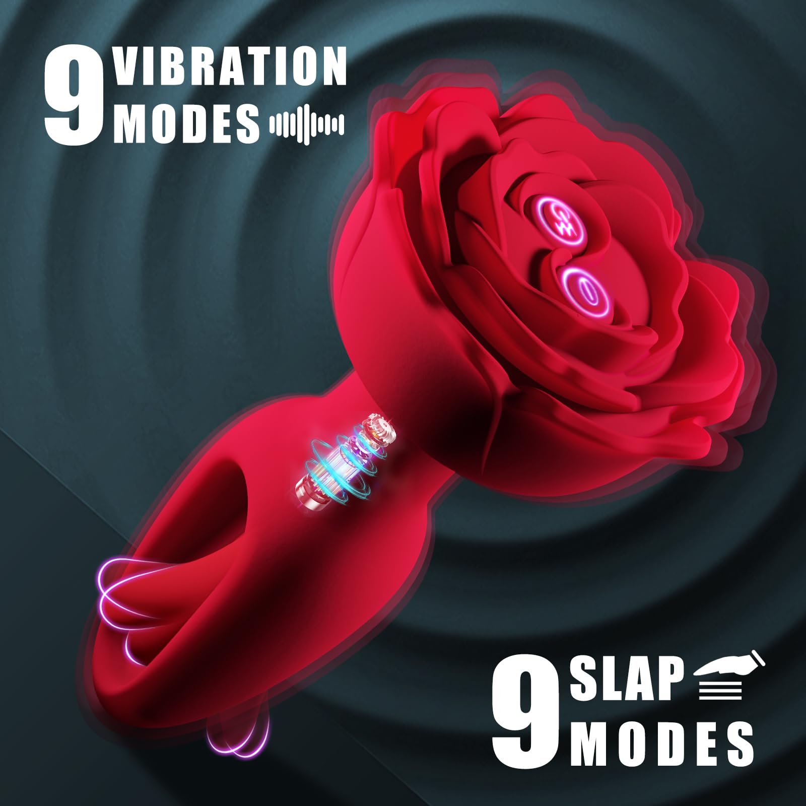Rosebud Anaal Vibrator - Flapperend & Afstandsbediening