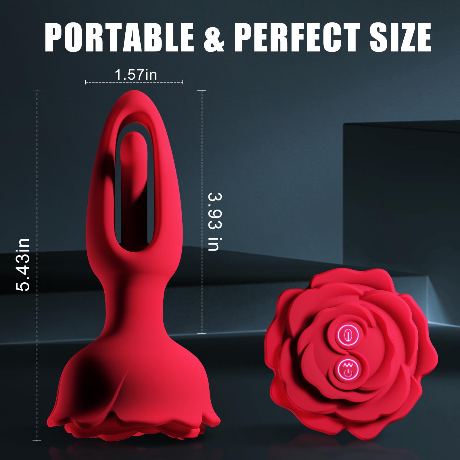 Rosebud Anaal Vibrator - Flapperend & Afstandsbediening