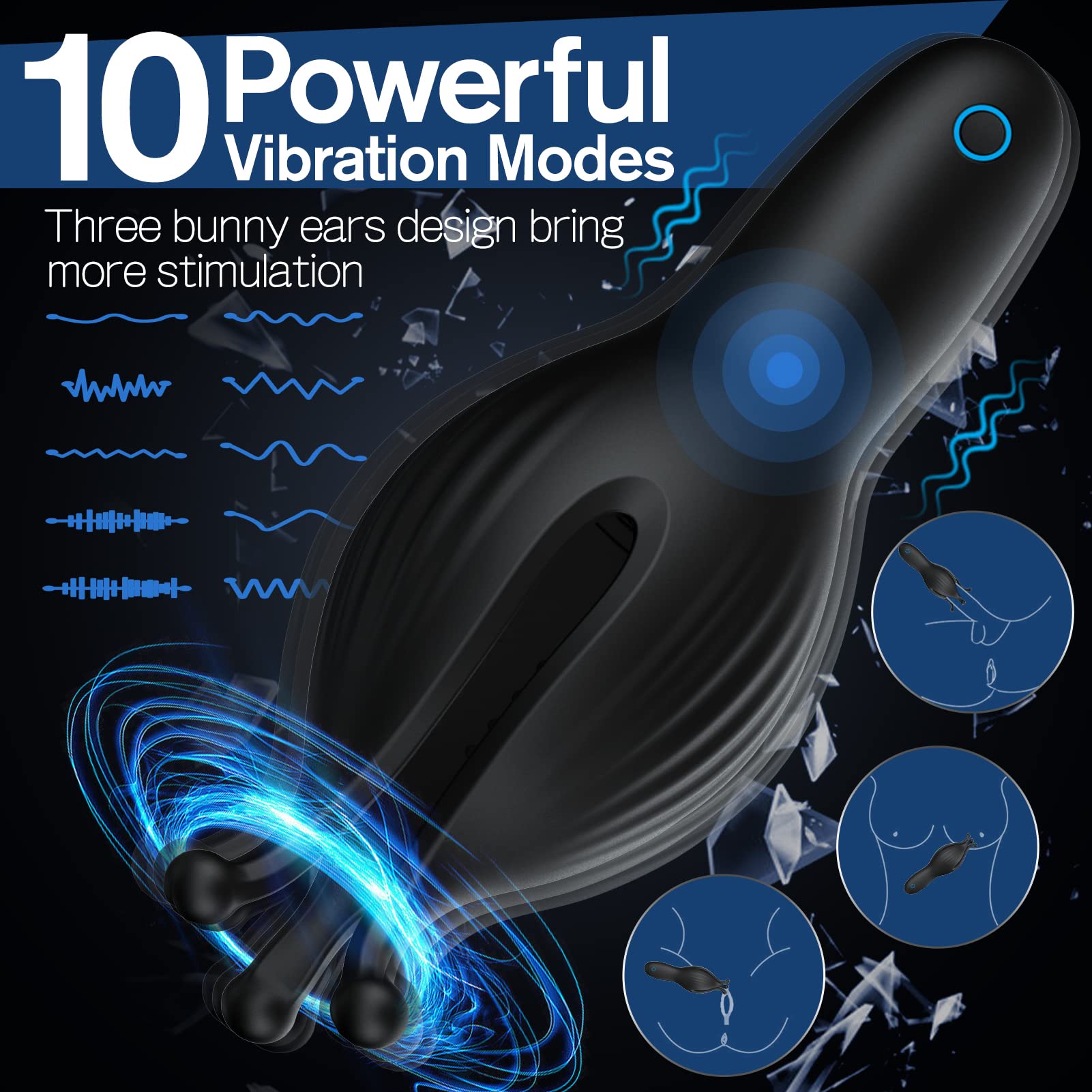 Penis Bunny Oren Vibrator - Vibrerend & Compact