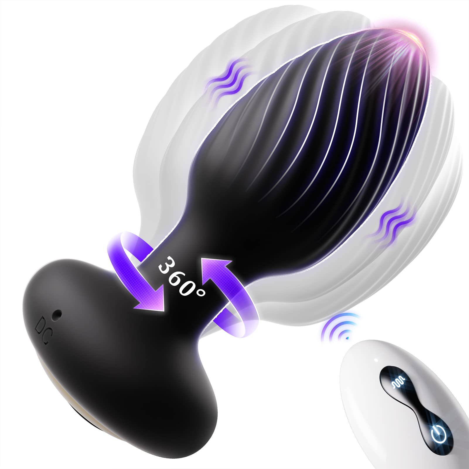 Roterende Anaal Plug - Vibrerend & USB Oplaadbaar